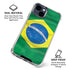 Brazil Flag iPhone 15 Clear Case